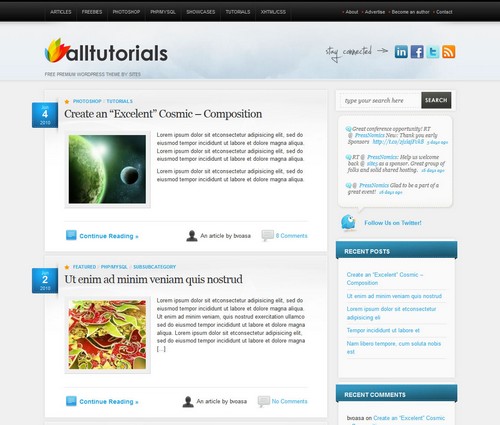 AllTuts Personal Blog Template