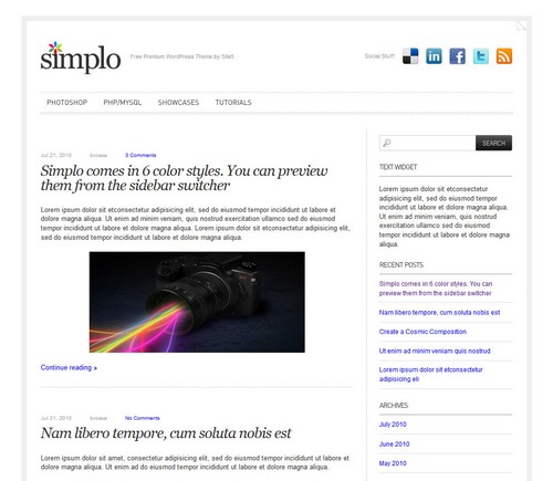 Simplo WordPress Free Template